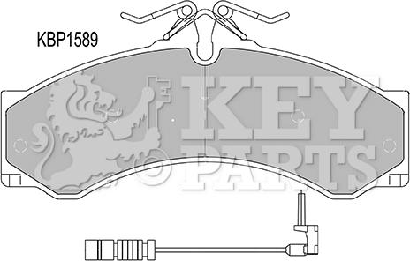 Key Parts KBP1589 - Komplet Pločica, disk-kočnica www.molydon.hr