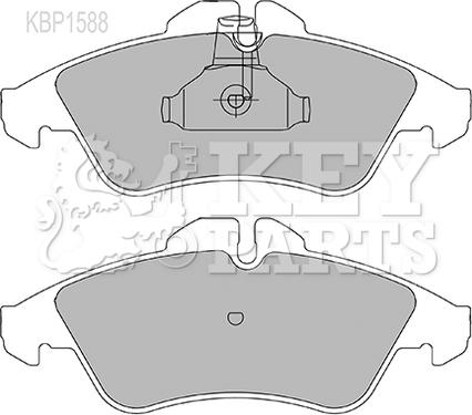 Key Parts KBP1588 - Komplet Pločica, disk-kočnica www.molydon.hr