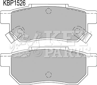 Key Parts KBP1526 - Komplet Pločica, disk-kočnica www.molydon.hr