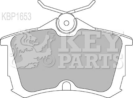 Key Parts KBP1653 - Komplet Pločica, disk-kočnica www.molydon.hr