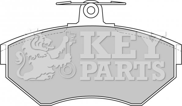 Key Parts KBP1620 - Komplet Pločica, disk-kočnica www.molydon.hr