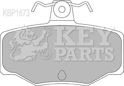 Key Parts KBP1673 - Komplet Pločica, disk-kočnica www.molydon.hr