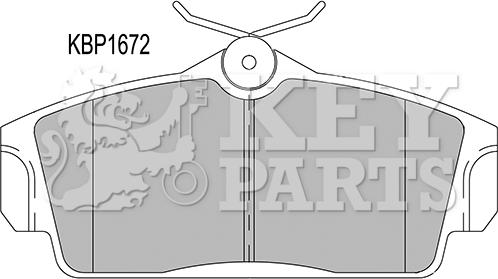 Key Parts KBP1672 - Komplet Pločica, disk-kočnica www.molydon.hr