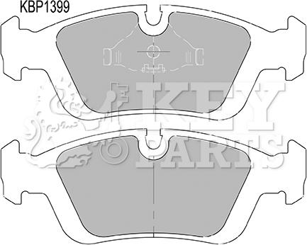 Key Parts KBP1399 - Komplet Pločica, disk-kočnica www.molydon.hr