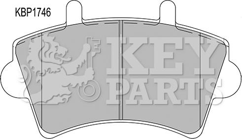 Key Parts KBP1746 - Komplet Pločica, disk-kočnica www.molydon.hr