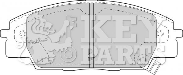 Key Parts KBP1742 - Komplet Pločica, disk-kočnica www.molydon.hr