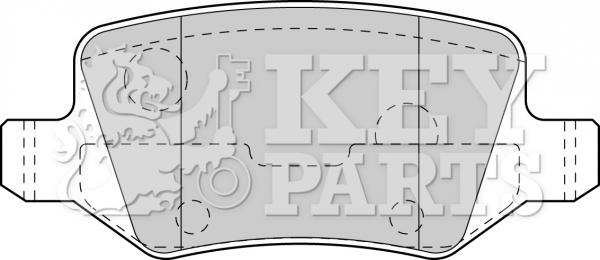 Key Parts KBP1753 - Komplet Pločica, disk-kočnica www.molydon.hr