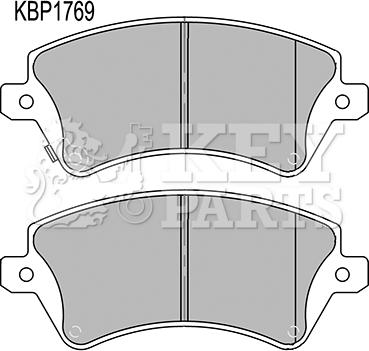 Key Parts KBP1769 - Komplet Pločica, disk-kočnica www.molydon.hr