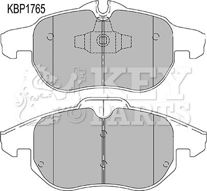 Key Parts KBP1765 - Komplet Pločica, disk-kočnica www.molydon.hr