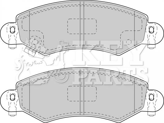 Key Parts KBP1713 - Komplet Pločica, disk-kočnica www.molydon.hr