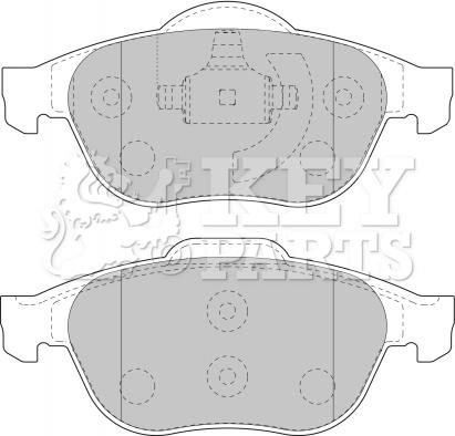 Key Parts KBP1731 - Komplet Pločica, disk-kočnica www.molydon.hr