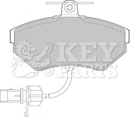 Key Parts KBP1733 - Komplet Pločica, disk-kočnica www.molydon.hr