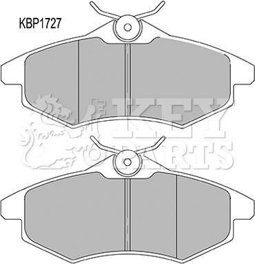 Key Parts KBP1727 - Komplet Pločica, disk-kočnica www.molydon.hr