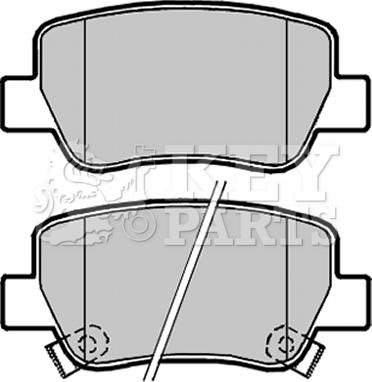 Key Parts KBP2099 - Komplet Pločica, disk-kočnica www.molydon.hr