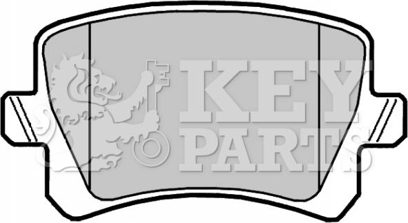 Key Parts KBP2044 - Komplet Pločica, disk-kočnica www.molydon.hr