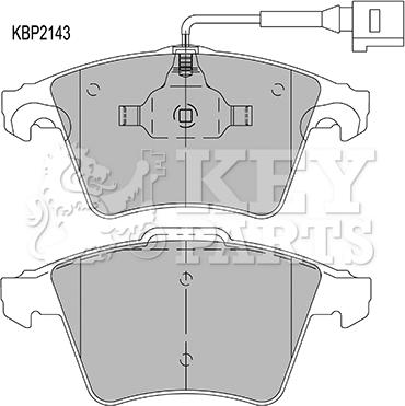 Key Parts KBP2143 - Komplet Pločica, disk-kočnica www.molydon.hr