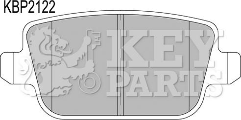 Key Parts KBP2122 - Komplet Pločica, disk-kočnica www.molydon.hr