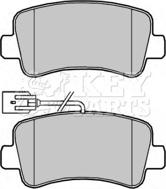 Key Parts KBP2267 - Komplet Pločica, disk-kočnica www.molydon.hr