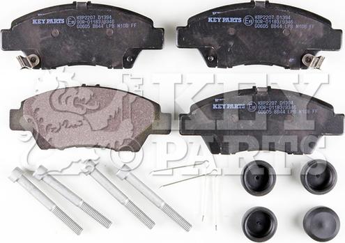 Key Parts KBP2207 - Komplet Pločica, disk-kočnica www.molydon.hr