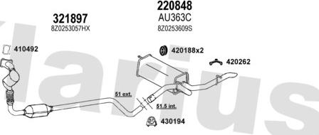 Klarius 940544E - Ispušni sistem www.molydon.hr