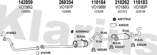 Klarius 960088E - Ispušni sistem www.molydon.hr