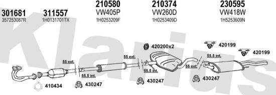 Klarius 930627E - Ispušni sistem www.molydon.hr