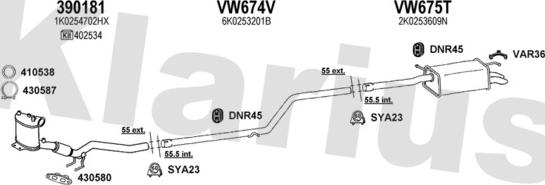 Klarius 931312U - Ispušni sistem www.molydon.hr