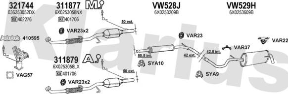 Klarius 931271U - Ispušni sistem www.molydon.hr