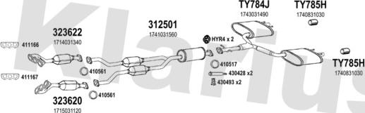 Klarius 560005U - Ispušni sistem www.molydon.hr