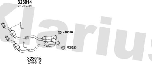 Klarius 600884U - Ispušni sistem www.molydon.hr