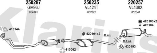 Klarius 390358E - Ispušni sistem www.molydon.hr