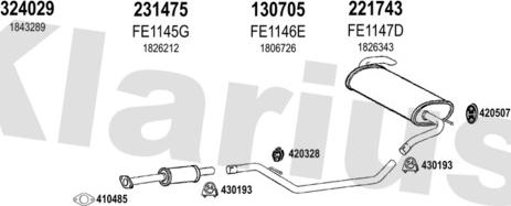 Klarius 362212E - Ispušni sistem www.molydon.hr