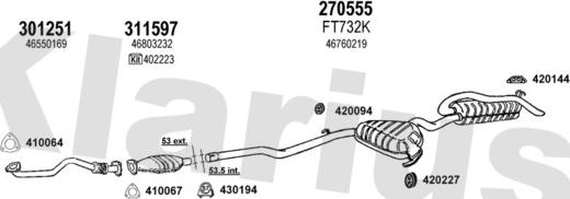 Klarius 330821E - Ispušni sistem www.molydon.hr