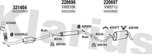 Klarius 790156E - Ispušni sistem www.molydon.hr