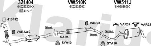 Klarius 790156U - Ispušni sistem www.molydon.hr