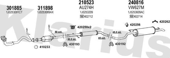 Klarius 780115E - Ispušni sistem www.molydon.hr