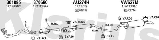 Klarius 780124U - Ispušni sistem www.molydon.hr