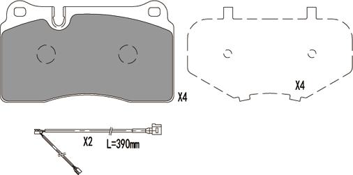 Klaxcar France 24093z - Komplet Pločica, disk-kočnica www.molydon.hr