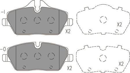 Klaxcar France 24185z - Komplet Pločica, disk-kočnica www.molydon.hr