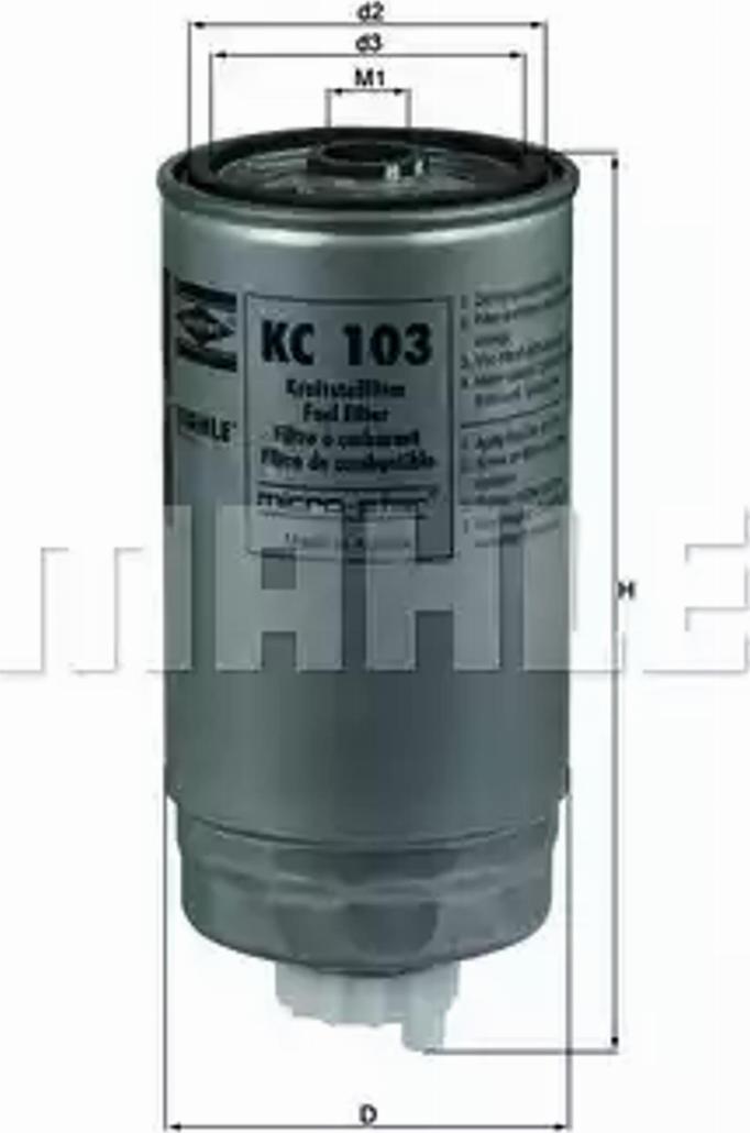 KNECHT KC 103 - Filter za gorivo www.molydon.hr