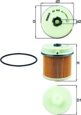 KNECHT KX 445D - Filter za gorivo www.molydon.hr