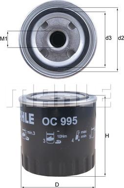 KNECHT OC 995 - Filter za ulje www.molydon.hr