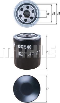KNECHT OC 540 - Filter za ulje www.molydon.hr