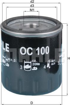 KNECHT OC 100 - Filter za ulje www.molydon.hr