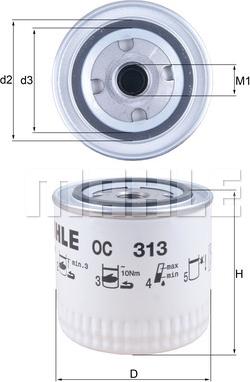 KNECHT OC 313 - Filter za ulje www.molydon.hr