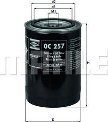 KNECHT OC 257 - Filter za ulje www.molydon.hr