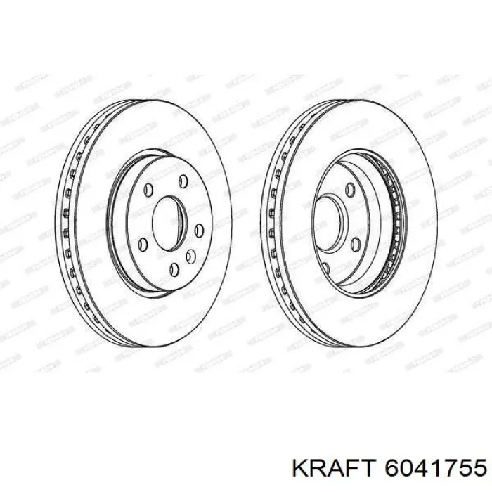 KRAFT AUTOMOTIVE 6041755 - Kočioni disk www.molydon.hr