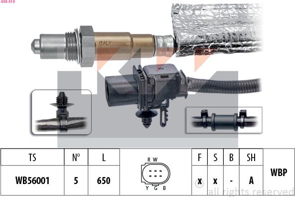 KW 498 419 - Lambda-sonda www.molydon.hr