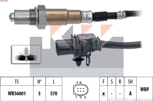 KW 498 438 - Lambda-sonda www.molydon.hr