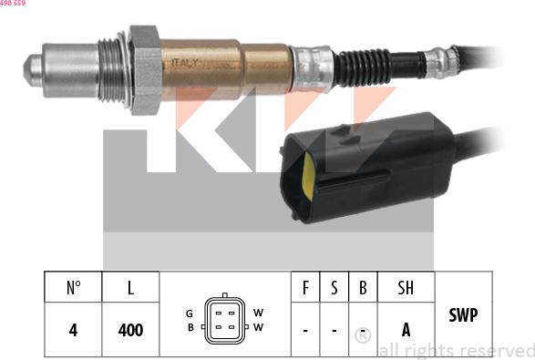 KW 498 559 - Lambda-sonda www.molydon.hr